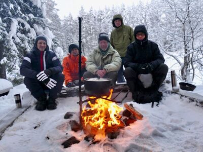 winter fun in oulanka national park